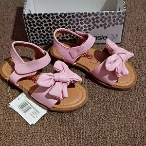 Kensie Girls Pink Bow Toddler Sandals Size 9 9t New Nwt Nib